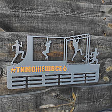 Вішалка для нагород з триатлону. Медальниця з триатлону. Медальниця для спортсмена. Вішалка для нагород