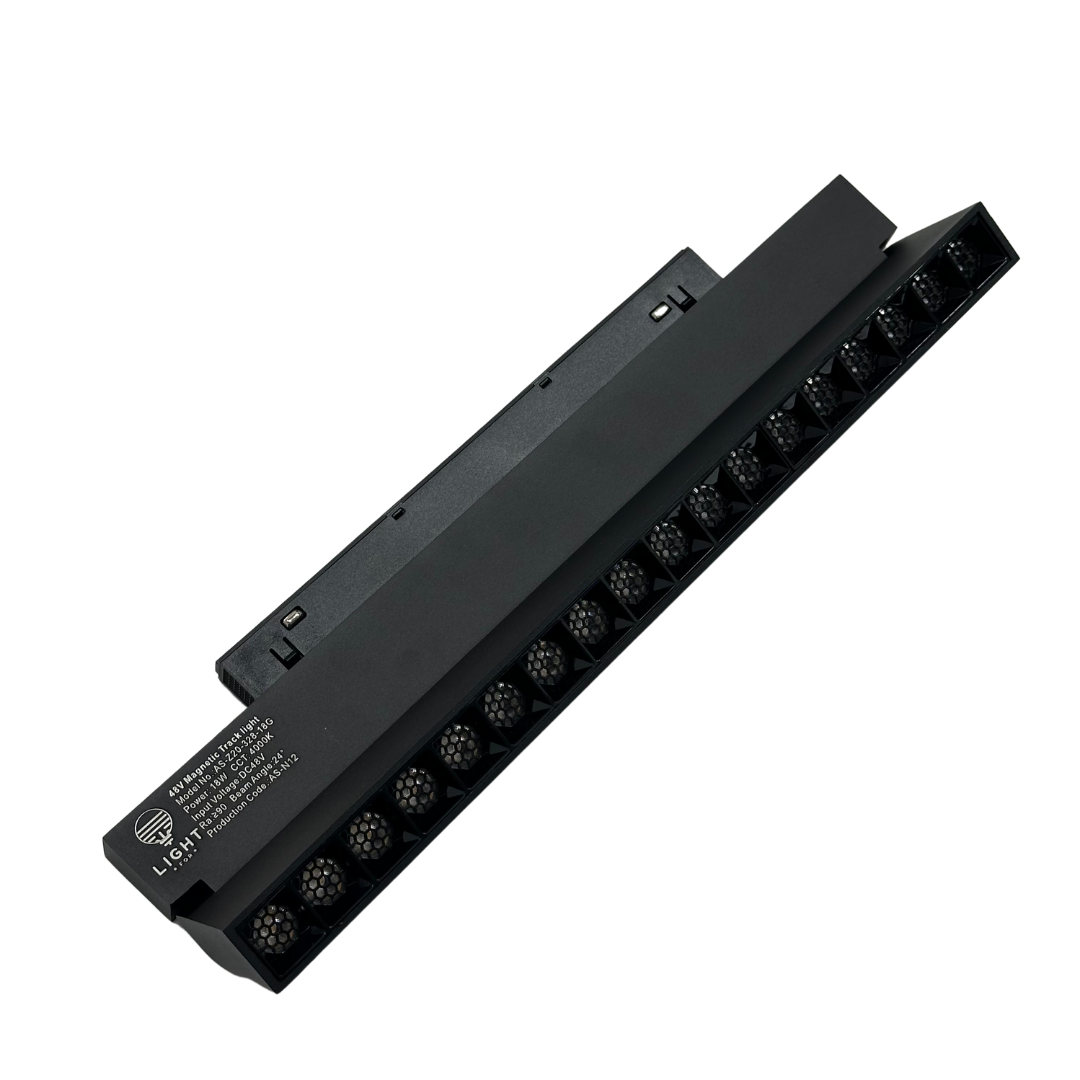 Магнітний трековий світильник поворотний лінзований книга Z22, 12W, 220x22x105