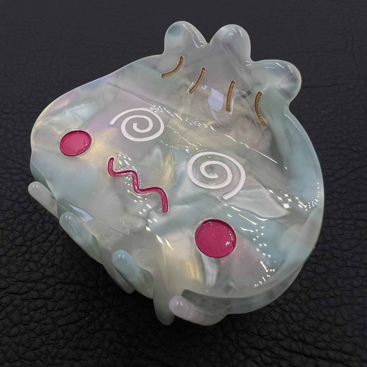 Краб для волосся дитячий міцний французький пластик хрюшка котик хмарка розмір 5.5 см висота 4.5 см