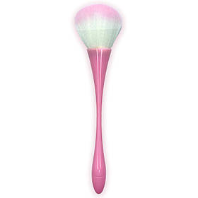 Рожевий пензель (щітка-змітка) для видалення манікюрного пилу