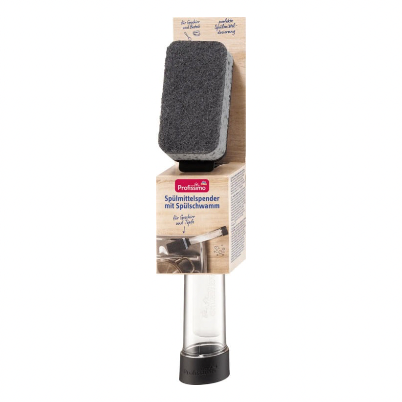 Губка для миття посуду Profissimo Spulmittelspender з ручкою 1 шт, фото 1
