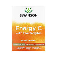 Energy C, Swanson, з електролітами, 30 пакетиків-стіків по 4,6 г