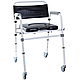 Складаний стілець-туалет із м'яким сидінням на колесах OSD-2110QAB, фото 3