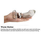 Вібростимулятор на батарейках, Чорна силіконова насадка на палець, Стимулятор клітора та вагіни, Інтимні іграш, фото 2