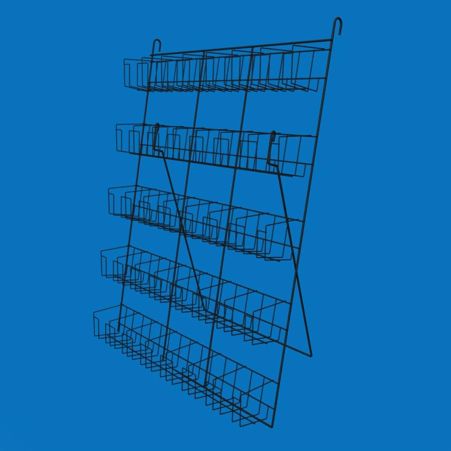 Стійка під насіння 5 полиць (35 кишень), чорна