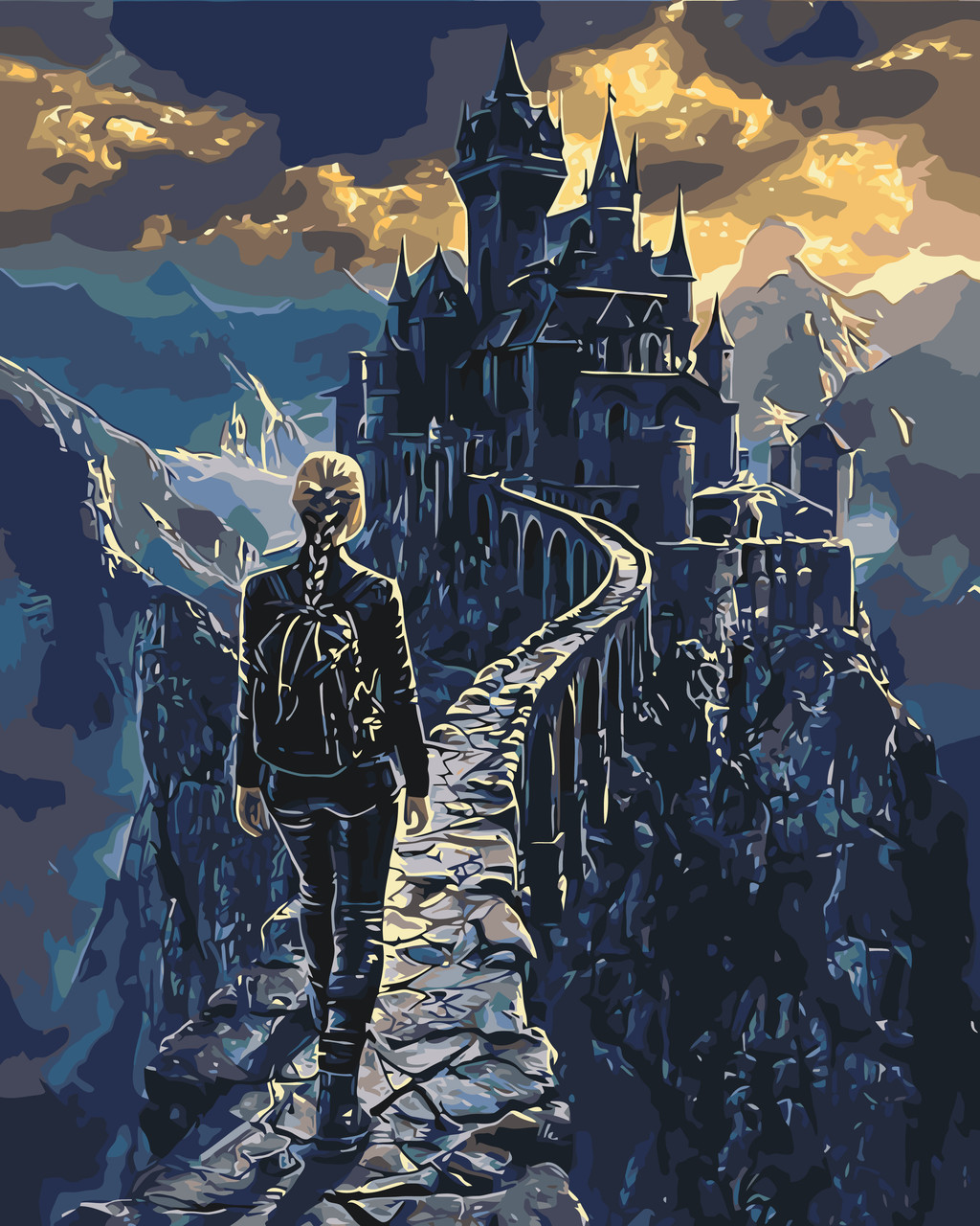 Картина за номерами Фентезі. Подорож у легенду. Четверте крило 40*50 см Орігамі LW 3520, фото 1