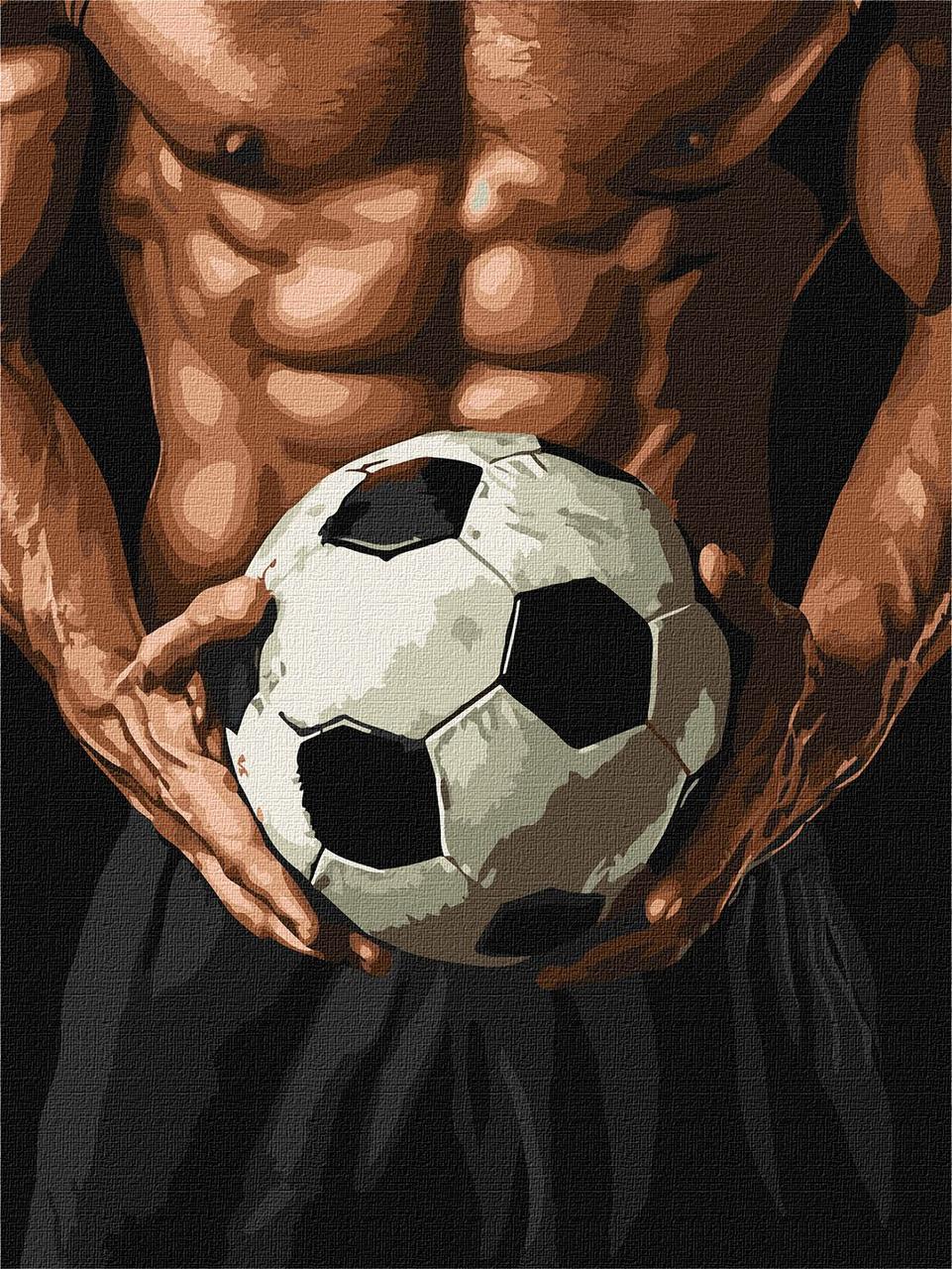 Картина за номерами Люди. Прес футболіста 30*40 см Ідейка KHO 8627, фото 1