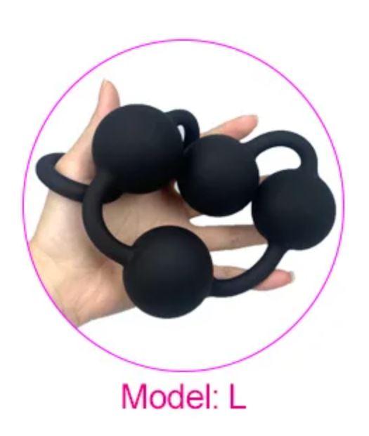 Анальні кульки вражаючого розміру L 5см, фото 1
