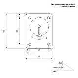 Накладка дверна декоративна Avers DP-01-S-CR-shutter (UA), фото 2