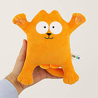 М’яка іграшка Копиця Кіт Саймон 28 см — рудий з присосками, арт. 00284-13, фото 3