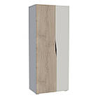Connect B SK шафа 2-х дверна дуб кремона котта/стоун бейж