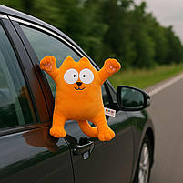 М’яка іграшка Копиця Кіт Саймон 28 см — рудий з присосками, арт. 00284-13, фото 6