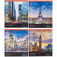 Зошит на 48 аркушів з кольоровою обкладинкою в клітинку "Мрії" "mix" Упаковка 16 шт., фото 3