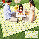 Килимок водонепроникний покривало для пікніка 185х190 плед на природу підстилка непромокальна для пляжу, фото 6