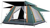 Намет альтанка автомат 4-місний 240х240х160см зелений, фото 4