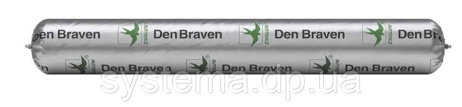 Клей-герметик Den Braven Polyflex -452 чорний 600ml., фото 1