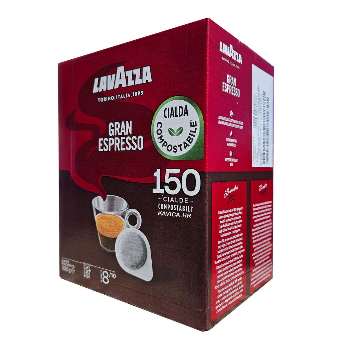 Кава в монодозах (чалдах) Lavazza Gran Espresso 150 шт Італія чалди эспрессо, фото 1