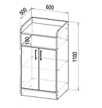 Тумба в кафе, сервант офіціанта, шафа для зберігання посуду, стійка для фуршетів, фото 4