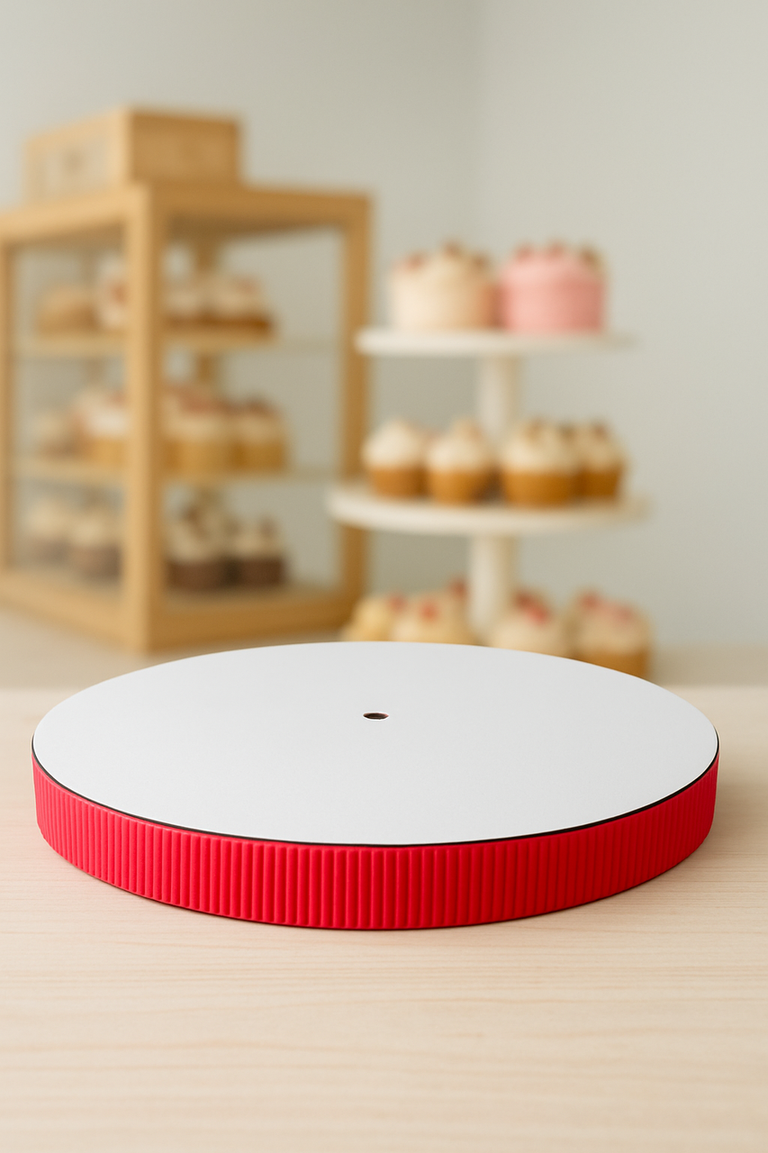 Підложка сендвіч 30 см з гофрокартоном Червона (двп+пінопласт 2см.+двп), фото 1