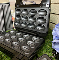 Электрическая орешница профессиональная Domotec 4в1 с антипригарными панелями