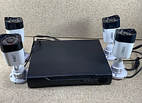 Камера наблюдения высокой четкости для видеонаблюдения 4 шт с регистратором