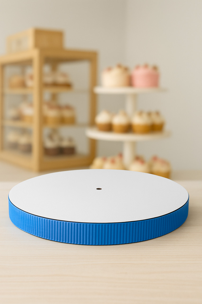 Підложка сендвіч 30 см з гофрокартоном Синій (двп+пінопласт 5 см.+двп), фото 1