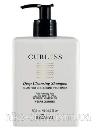 Kaaral CL4 Curlyss Deep Cleansing Shampoo (Шампунь глубокой очистки), фото 1