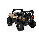 Дитячий електромобіль на акумуляторі QD-V80 електромашинка для дітей з пультом керування хакі, фото 9