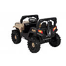 Дитячий електромобіль на акумуляторі QD-V80 електромашинка для дітей з пультом керування хакі, фото 7