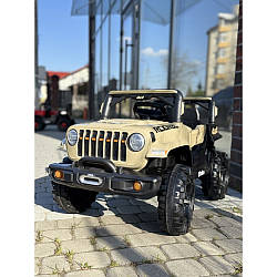 Дитячий електромобіль на акумуляторі QD-V80 електромашинка для дітей з пультом керування хакі