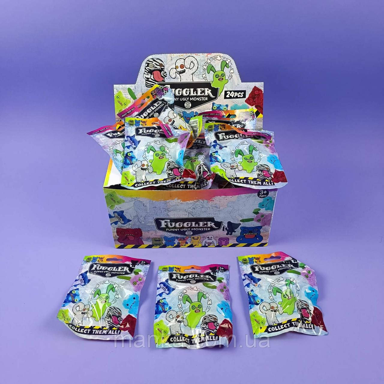 М`яка іграшка брелок гумовий Фуглер Fuggler  з зубами страшненький улюбленець Фаглер, фото 1