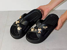 Шльопанці жіночі сланці резинові мякі чорні