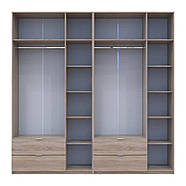 Шафа для одягу Doros Лукас Дуб сонома 3+3 ДСП 240х50х240 DRS-011703 (42005107), фото 5