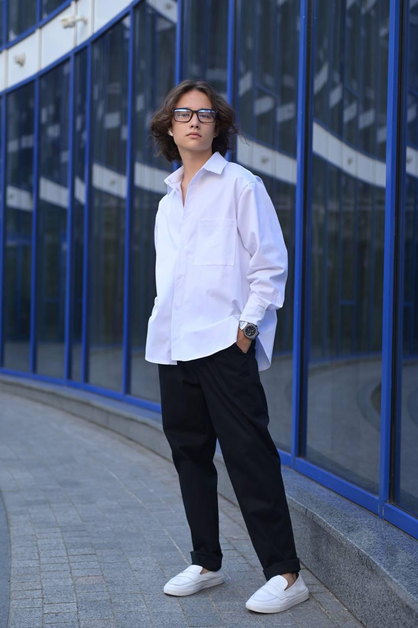 Костюм підлітковий двійка сорочка та штани гурт роздріб дроп 23088, фото 1