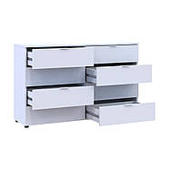 Комод Doros Рон 8 Білий 8 Ящиків 130х38х81 DRS-011774 (41516172), фото 6