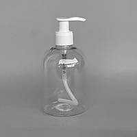 Флакон Марта 275 мл прозорий (горловина 24) + дозатор білий (тара для косметики)