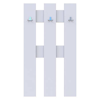 Вішалка для одягу Doros Н1 Білий 65х3,2х115 (DRS-011558)