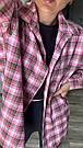 Сорочка ФЛАНЕЛЬ КЛІТИНКА жіноча HARISMA РОЖЕВО-ШОКОЛАДНА 111, фото 2