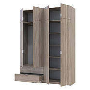 Шафа для одягу Doros Лукас Дуб Сонома 180х50х240 DRS-011620 (80737731), фото 2