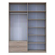 Шафа для одягу Doros Лукас Дуб Сонома 180х50х240 DRS-011620 (80737731), фото 6