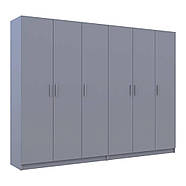 Шафа для одягу Doros Промо Сірий 3+3 ДСП 270х48х204 DRS-011629 (80737768), фото 6