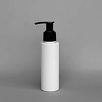 Флакон Стелла 100 мл білий з чорним дозатором (горловина 24) (тара для косметики)