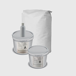 Кольорове поліуретан-цементне самовирівнююче покриття Baupur 400B PU Плінтус. Сірий. 42 кг