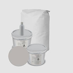 Кольорове поліуретан-цементне самовирівнююче покриття Baupur 340B PU. Світло-сірий. 20 кг