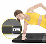 Килимок гімнастичний складаний 4FIZJO, 3-компонентний реабілітаційний матрац 180 см, фото 4