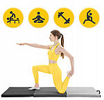 Килимок гімнастичний складаний 4FIZJO, 3-компонентний реабілітаційний матрац 180 см, фото 2