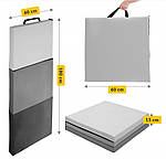 Килимок гімнастичний складаний 4FIZJO, 3-компонентний реабілітаційний матрац 180 см, фото 5