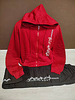 Костюм утеплений чоловічий Sincere Ієрогліф 46-52 р Чоловічий теплий спортивний костюм на флісі