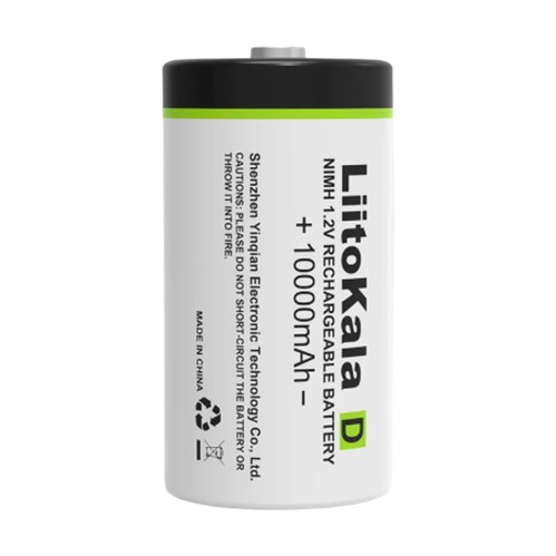 Акумулятор LiitoKala D (R20) 10000мАг 1.2V Ni-Mh (Білий), фото 1