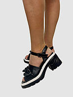 Чорні босоніжки з ланцюжком розмір 36 37 38 39 40 41